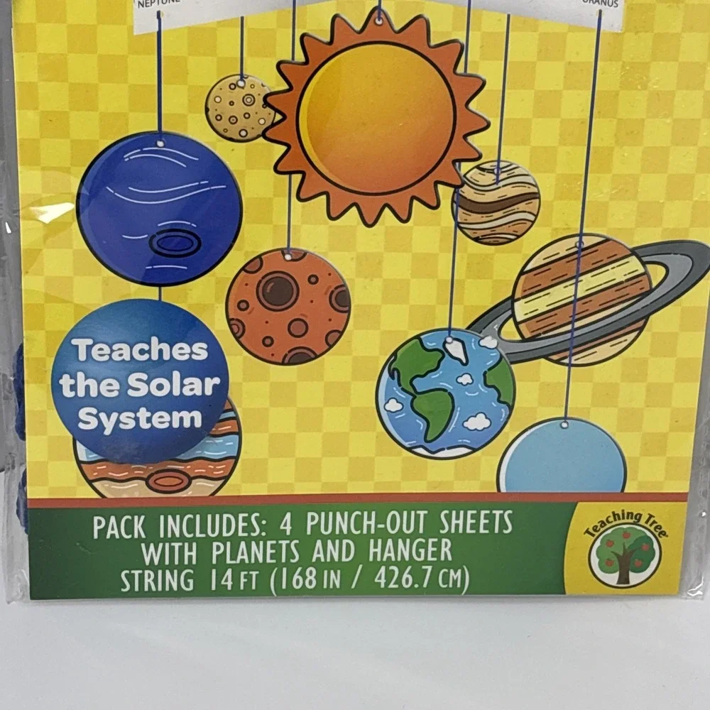 Crayola Creative Classroom Solar System Mobile DIY Kit Teaching Tree Ages 5+ NEW